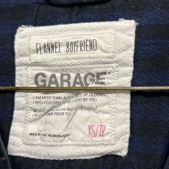 Garage Flannel Shirt in Green and Blue - Picture 3 of 9